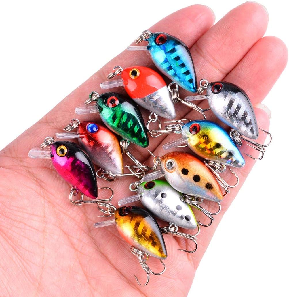 Fishing Lures Kit Mixed Including Minnow Popper Crank Baits with Hooks for Saltwater Freshwater Trout Bass Salmon Fishing - Image 8