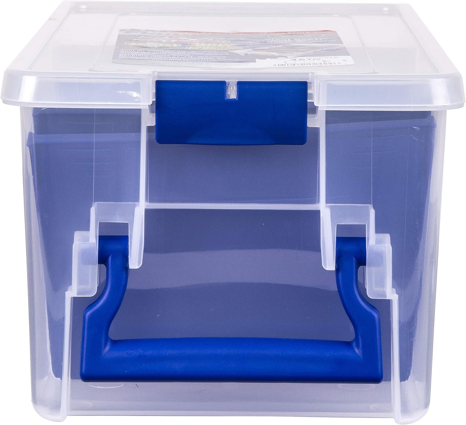 Flambeau Outdoors Super Half Satchel Soft Bait Organizer, Zerust, Clear | Organizes soft bait packages upright in 4 compartments with 3 Zerust dividers. Translucent lid and base, clear - Image 3